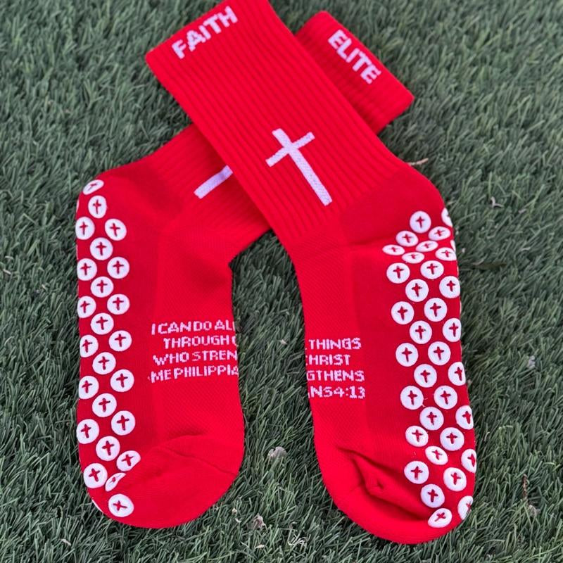Unisex Elite Faith Grip Socks for Ultimate Comfort and Performance